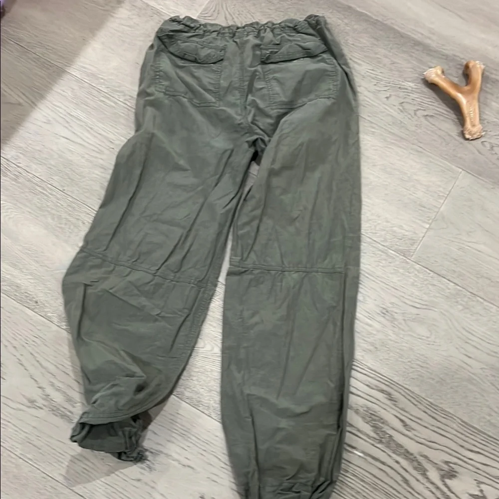 Olive Green Drawstring Pants - Picture 4 of 4